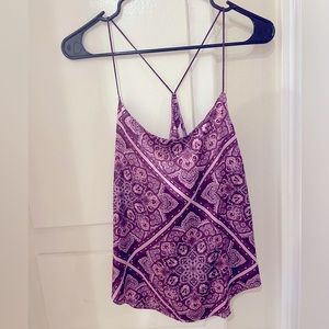 Victoria’s Secret Cami Sleep Set Purple Paisley Shorts and Cami NWT
